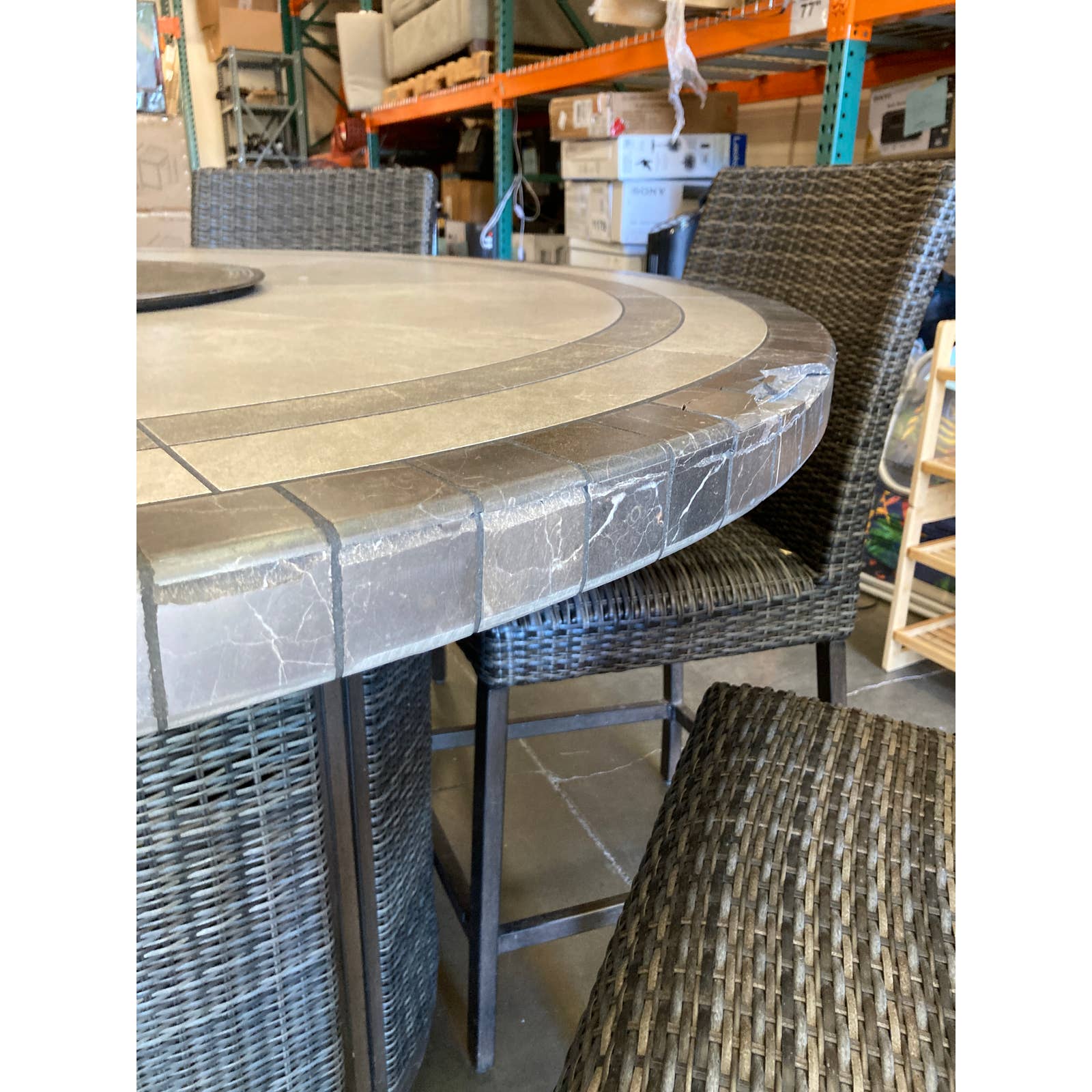 Costco - Agio Anderson 7-piece Fire Outdoor Patio Dining Set - Retail $1999 - Image 8