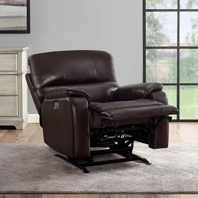Costco - Barcalounger Columbia Leather Power Recliner with Power Headrest - Retail $799 - Image 6