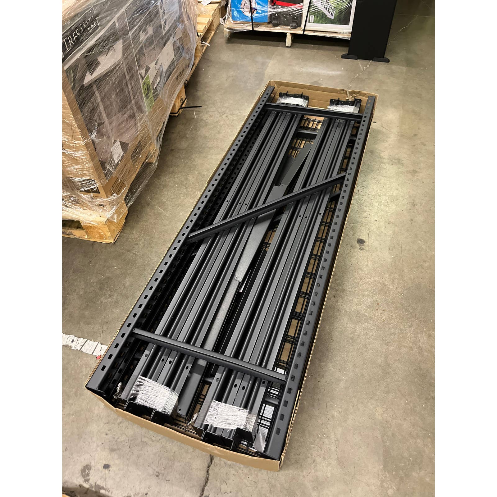 Costco - Edsal 4-Shelf Industrial Storage Shelving Unit, 77"W x 24"D x 72"H, Black - Retail $199 - Image 3