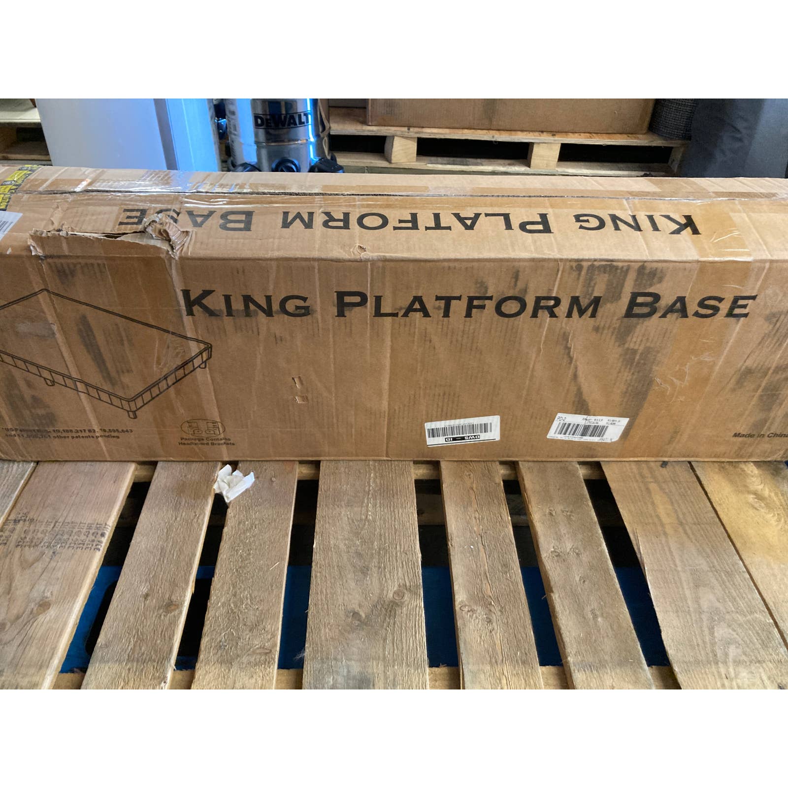 EnForce 7" KING Metal Box Spring with Headboard Bracket and Legs - Image 7