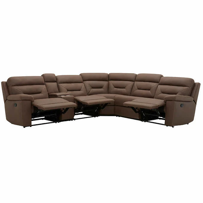 Costco - Fletcher 6-piece Fabric Reclining Sectional - Retail $1799 - Image 5