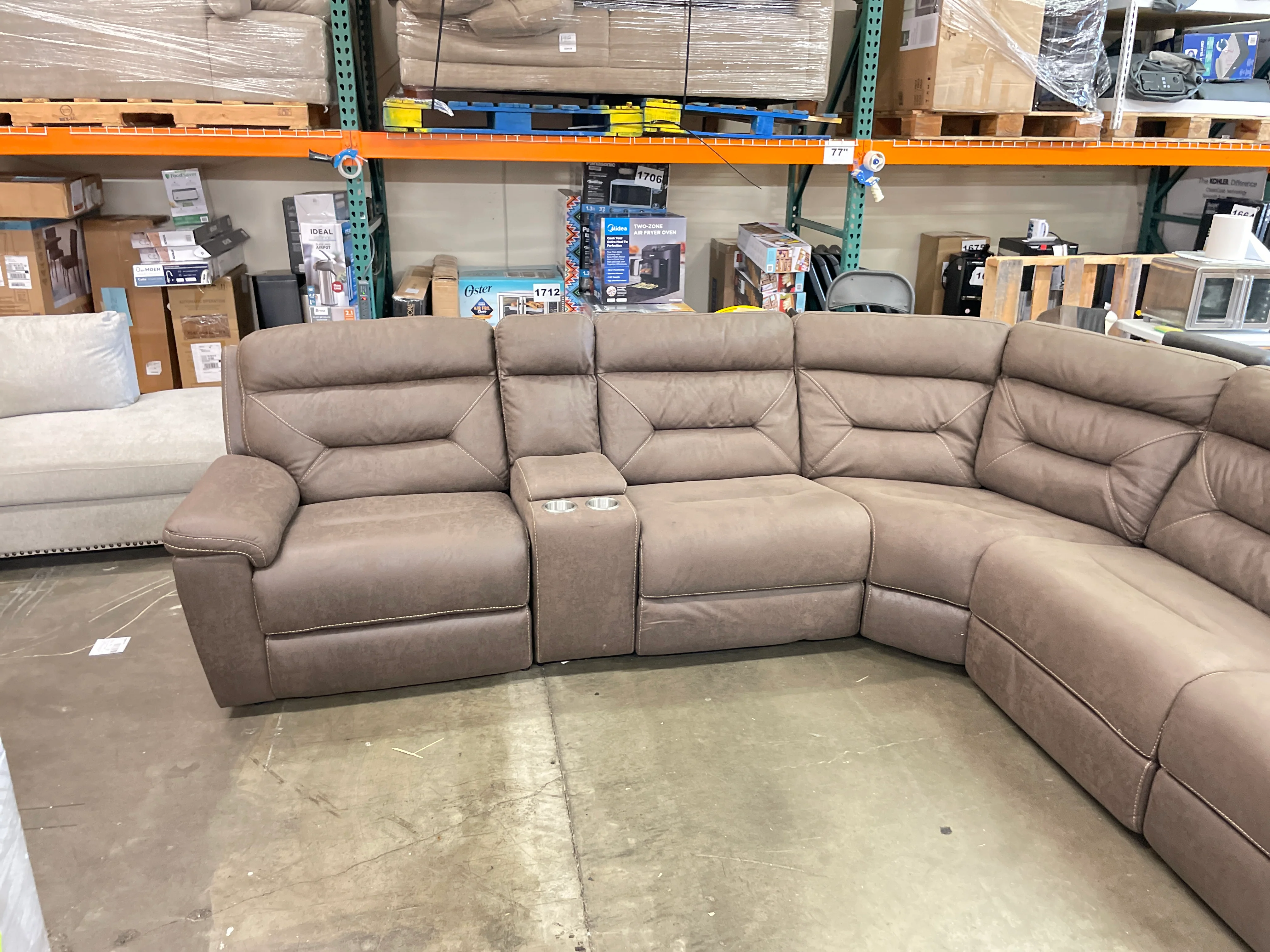 Costco - Fletcher 6-piece Fabric Reclining Sectional - Retail $1799 - Image 7