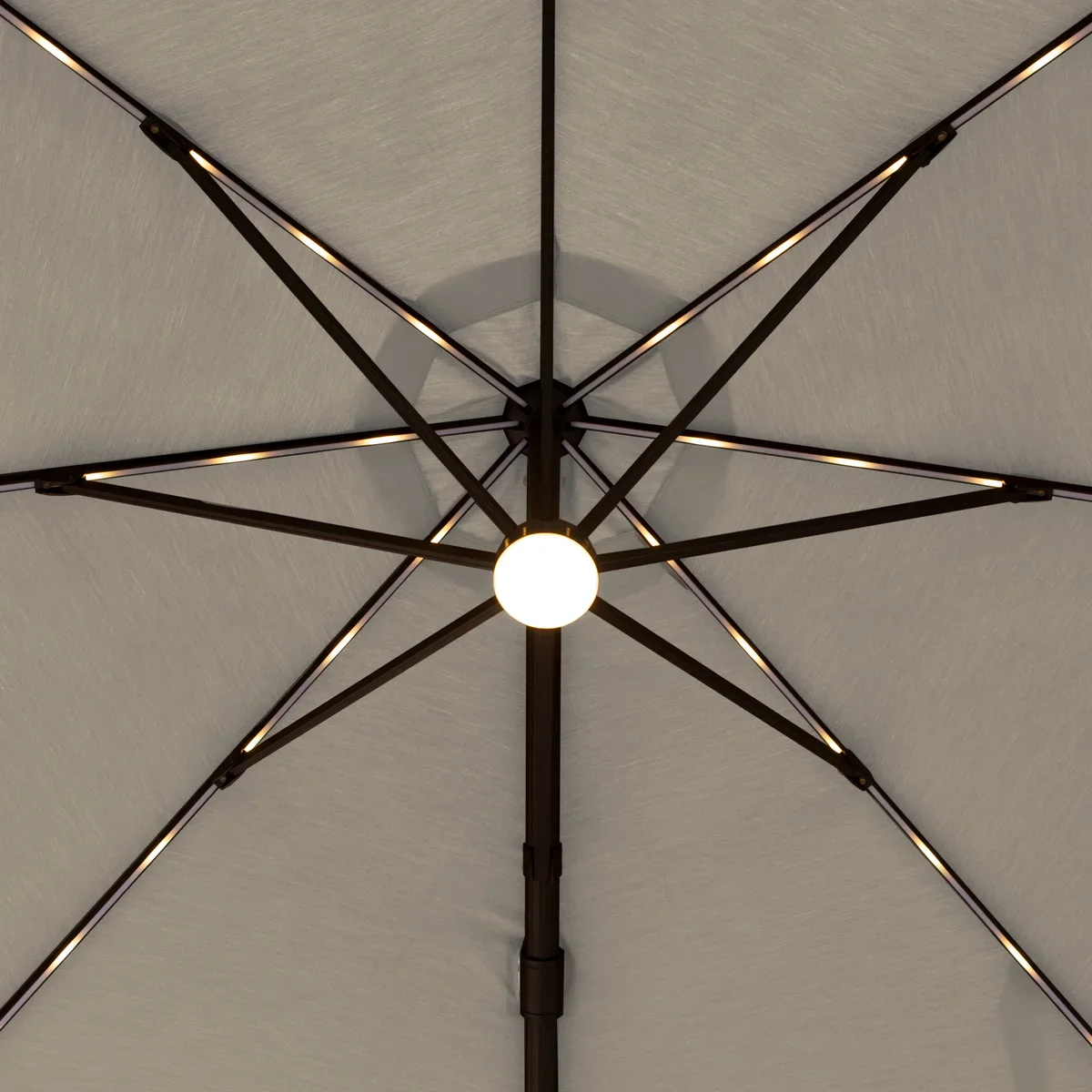 Costco - Seasons Sentry 10ft Square Solar LED Cantilever Umbrella A- Retail $699 - Image 4