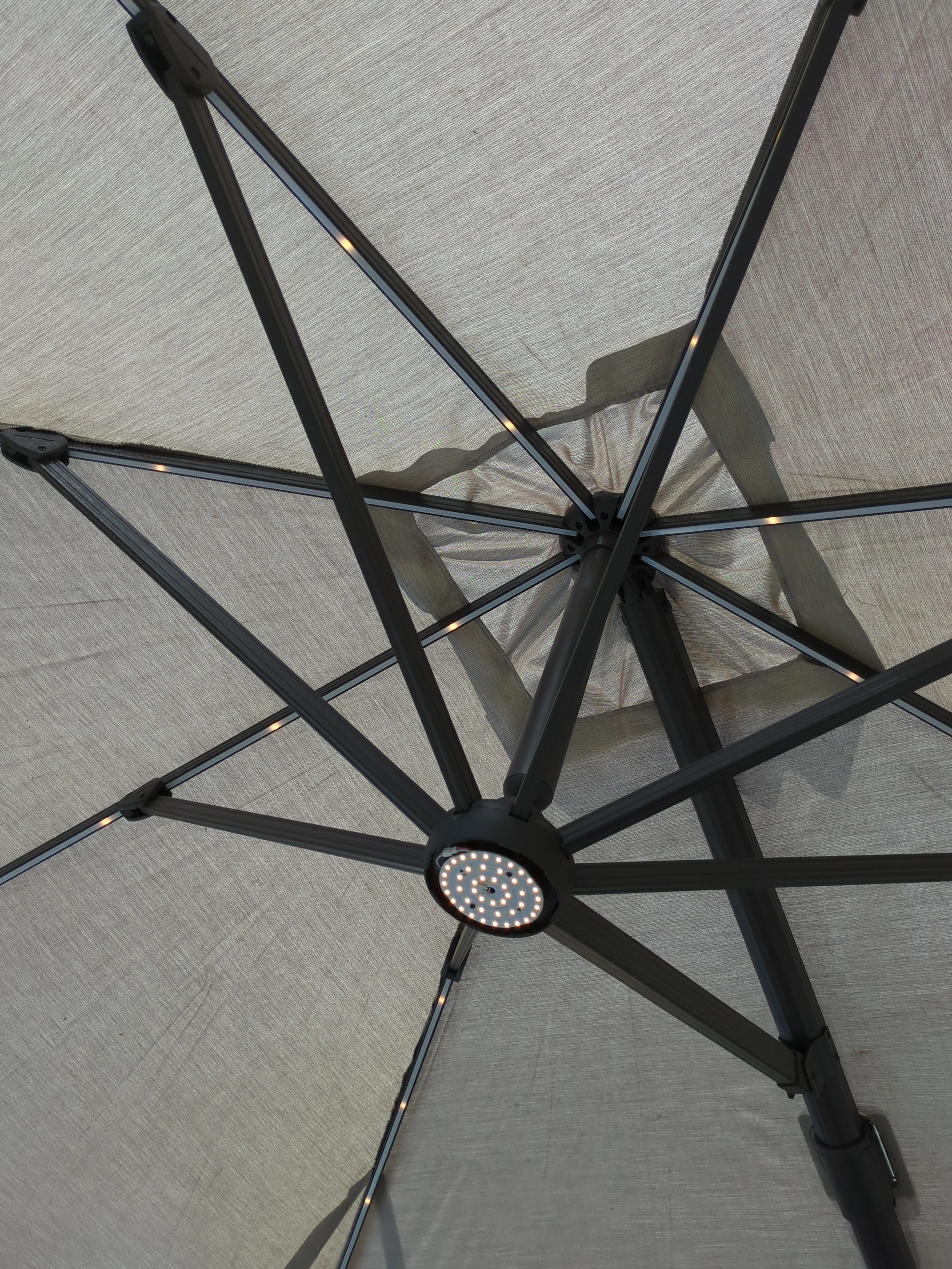 Costco - Seasons Sentry 10ft Square Solar LED Cantilever Umbrella E - Retail $699 - Image 6