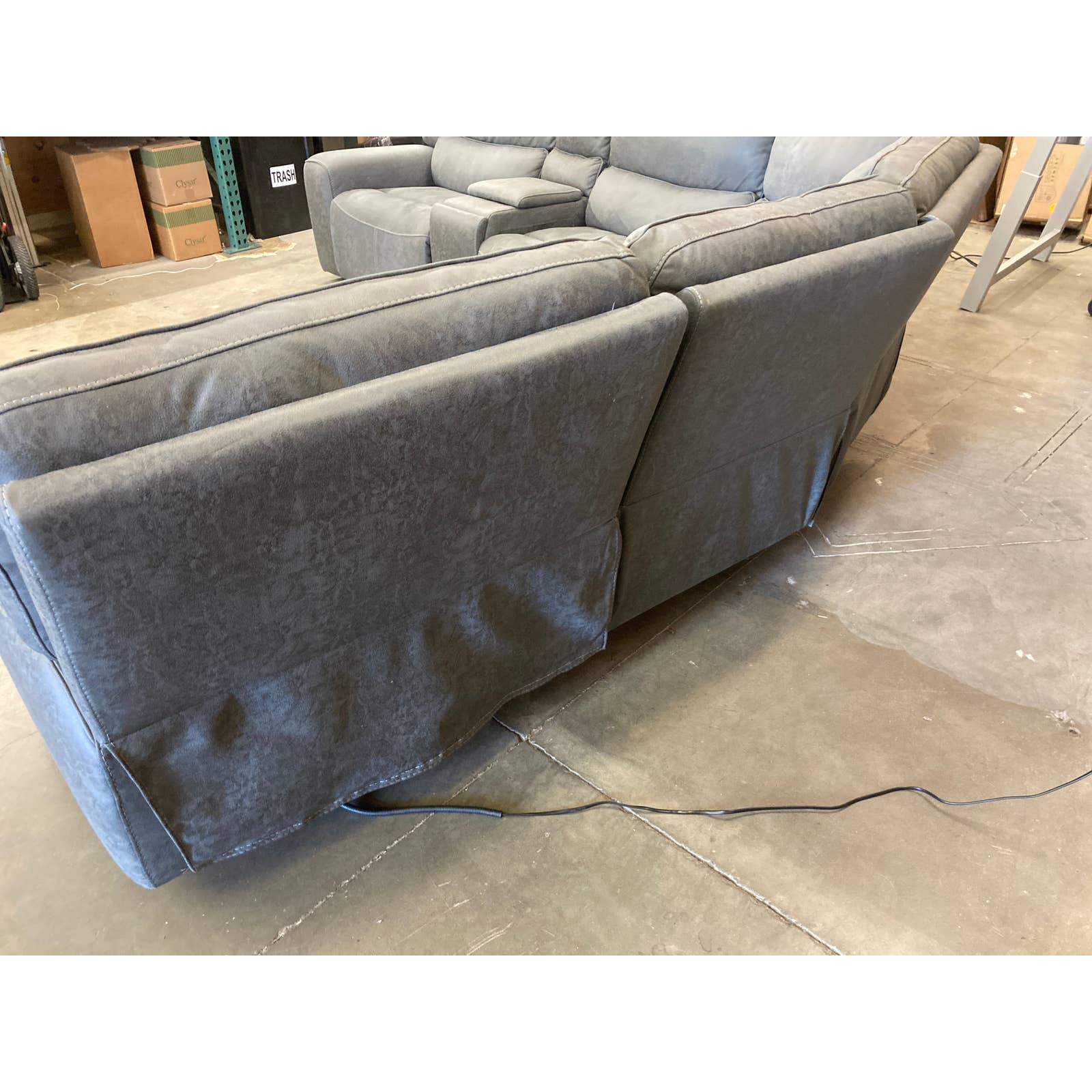 Costco - Sweeney 6-piece Fabric Power Reclining Sectional with Power Headrests - Retail $2199 - Image 5