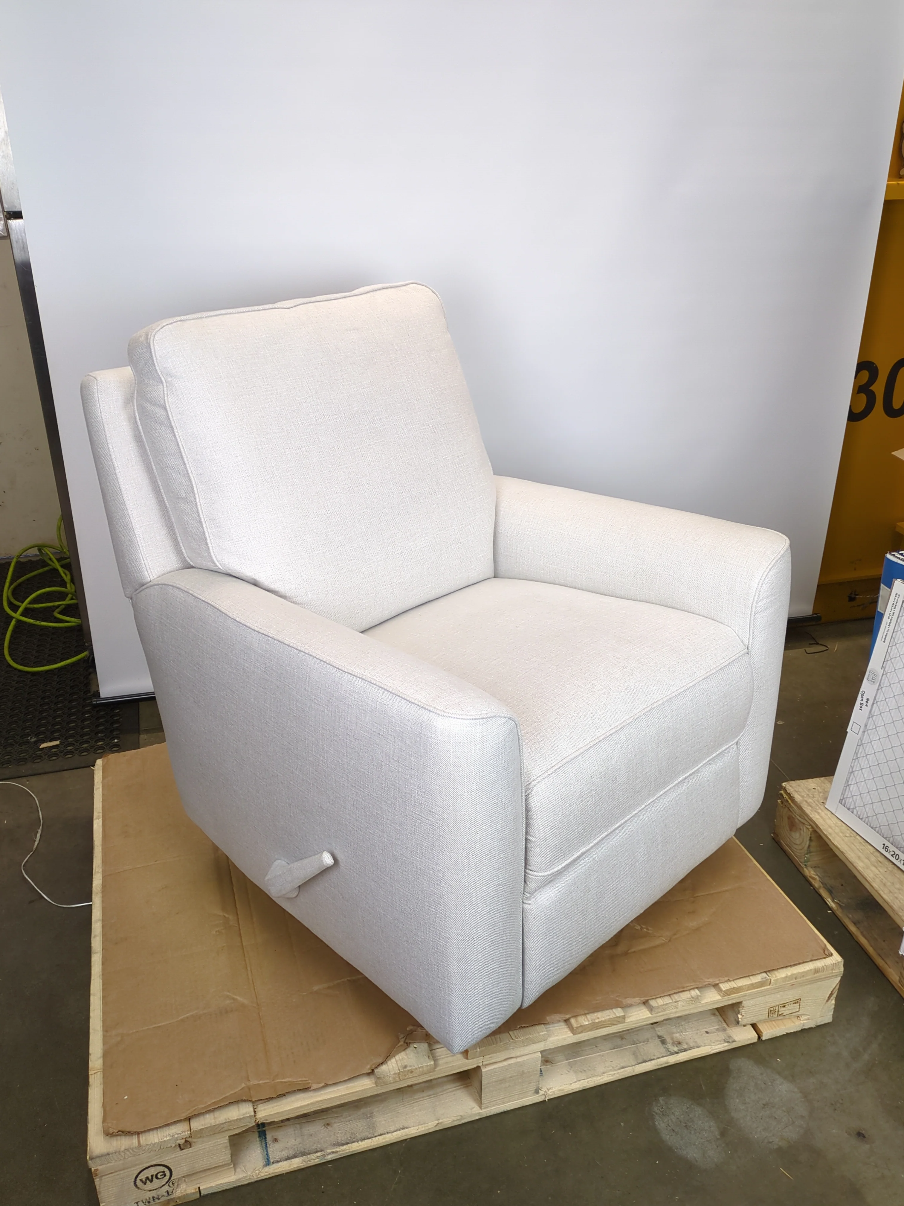 True Innovations Paxley Fabric Swivel Glider Recliner