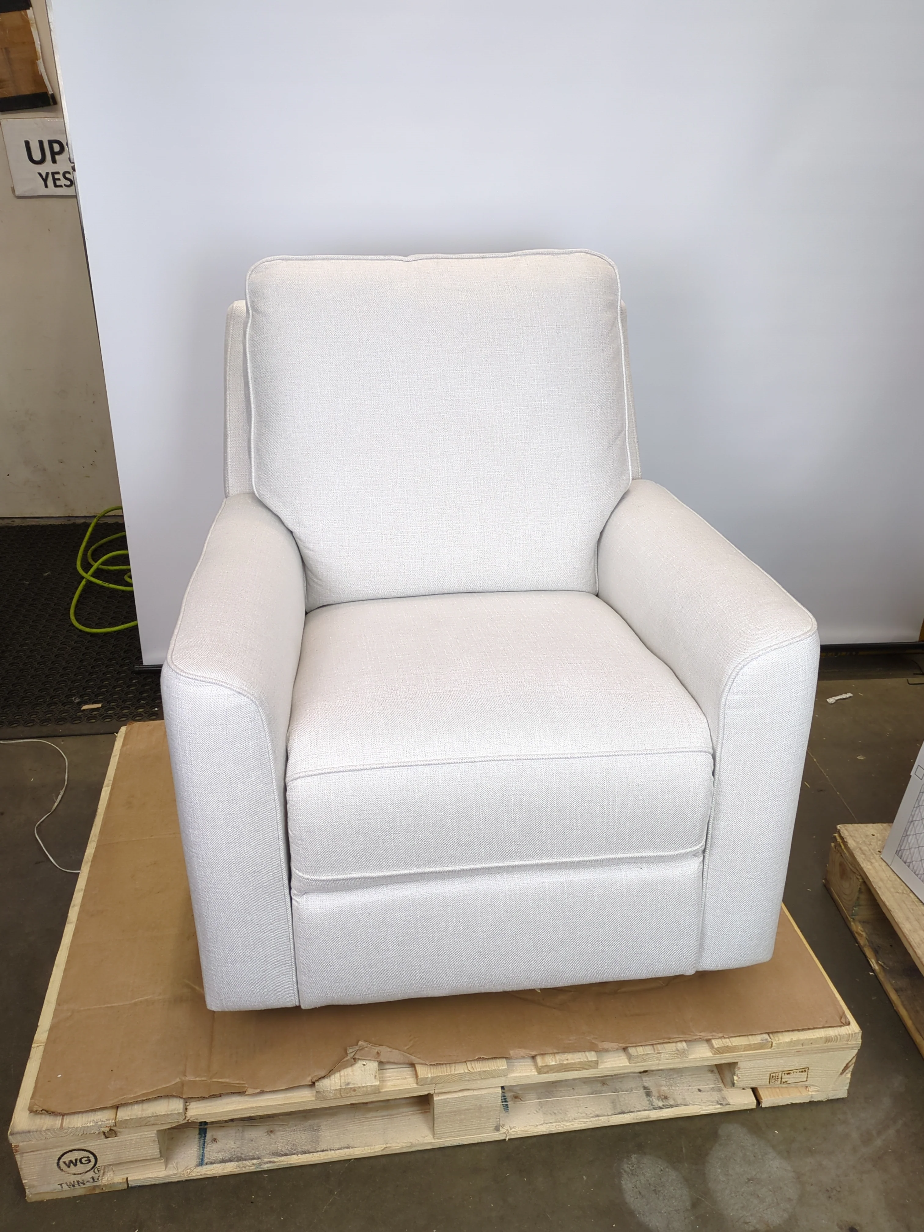 True Innovations Paxley Fabric Swivel Glider Recliner - Image 4