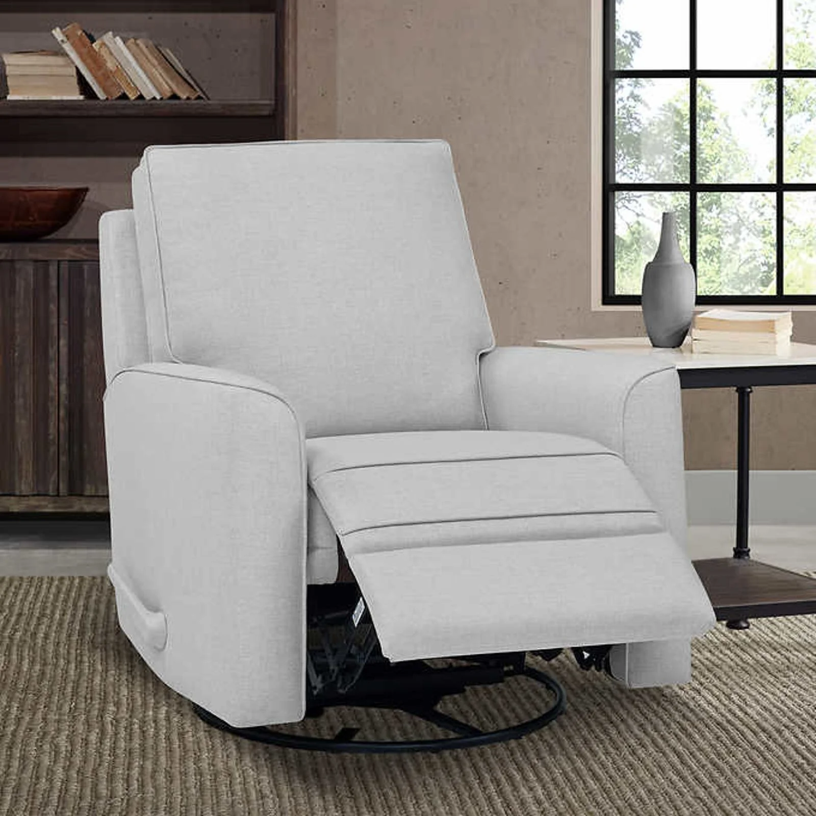 True Innovations Paxley Fabric Swivel Glider Recliner - Image 6