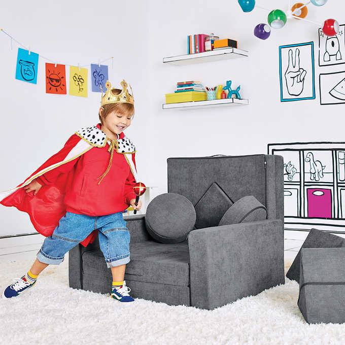 NEW Yourigami Gray Kids Convertible Play Fort - Retail $199 - Image 2
