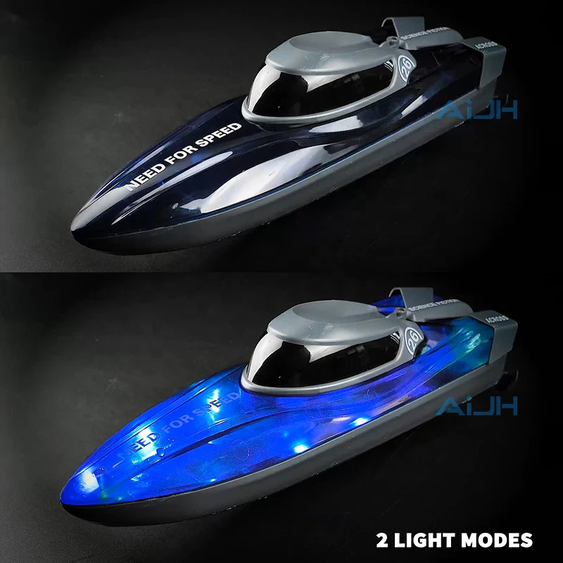 Beginner’s High-Speed RC Racing Boat with LED Lights – Durable & Easy to Pilot - Image 3