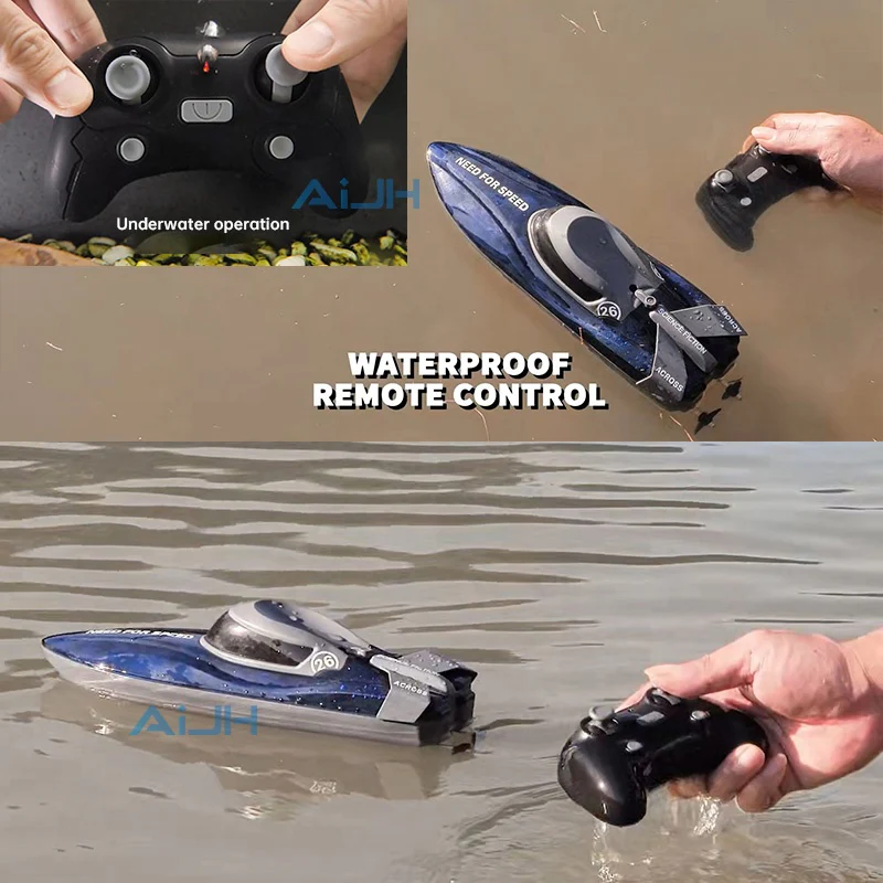 Beginner’s High-Speed RC Racing Boat with LED Lights – Durable & Easy to Pilot - Image 4