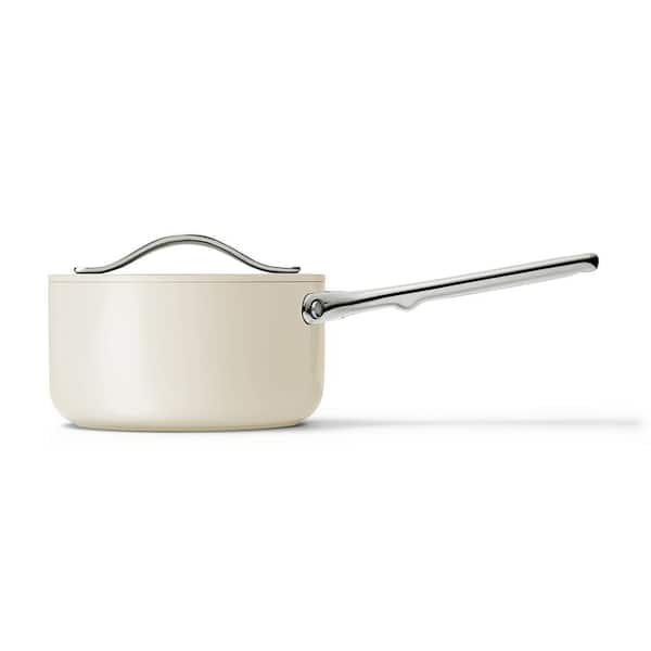 NEW - CARAWAY HOME Non-Stick Ceramic Mini Fry Pan and Mini Sauce + Organizer Pan Duo Cream - Image 4