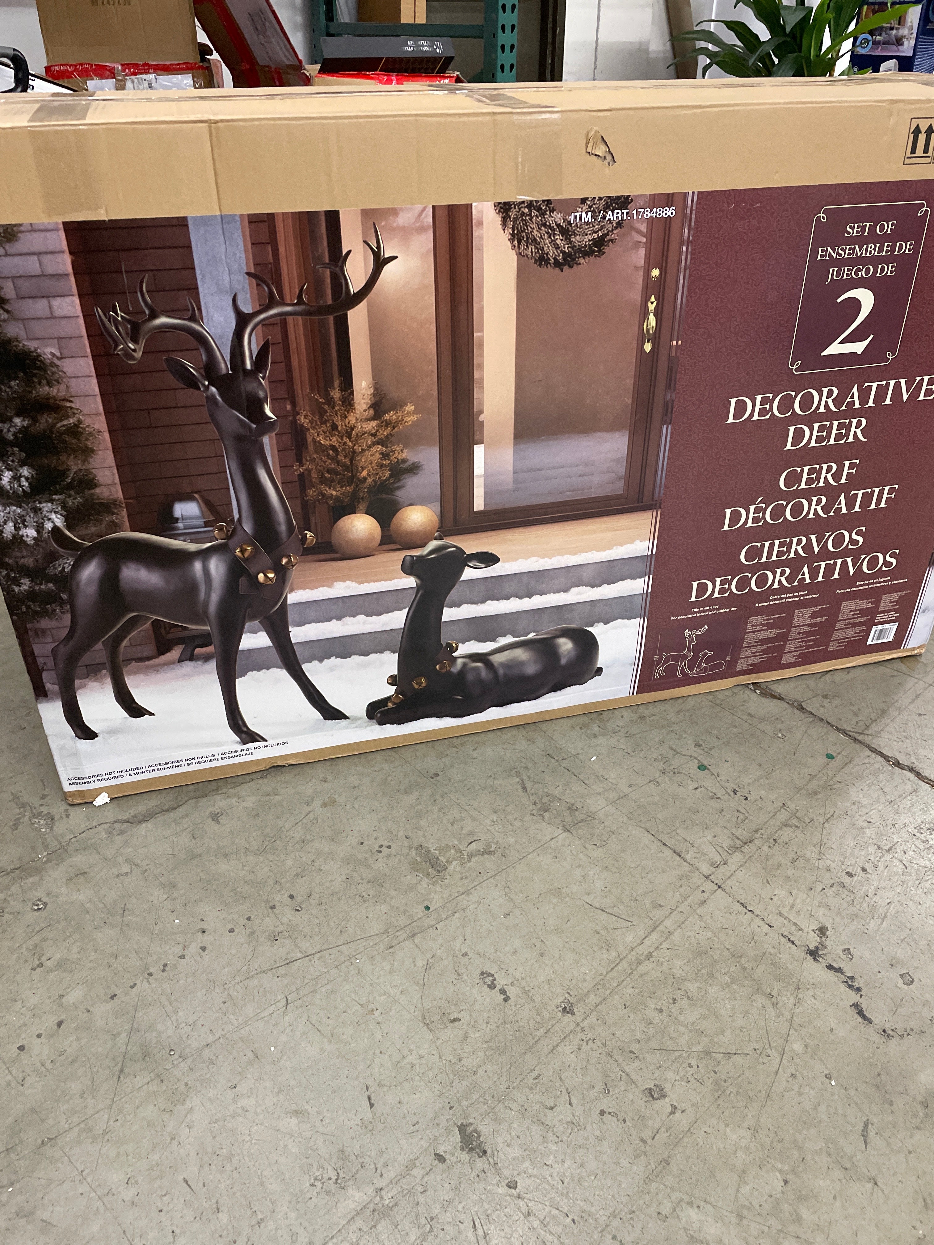 Decorative Christmas Deer - Set of 2 - Image 4