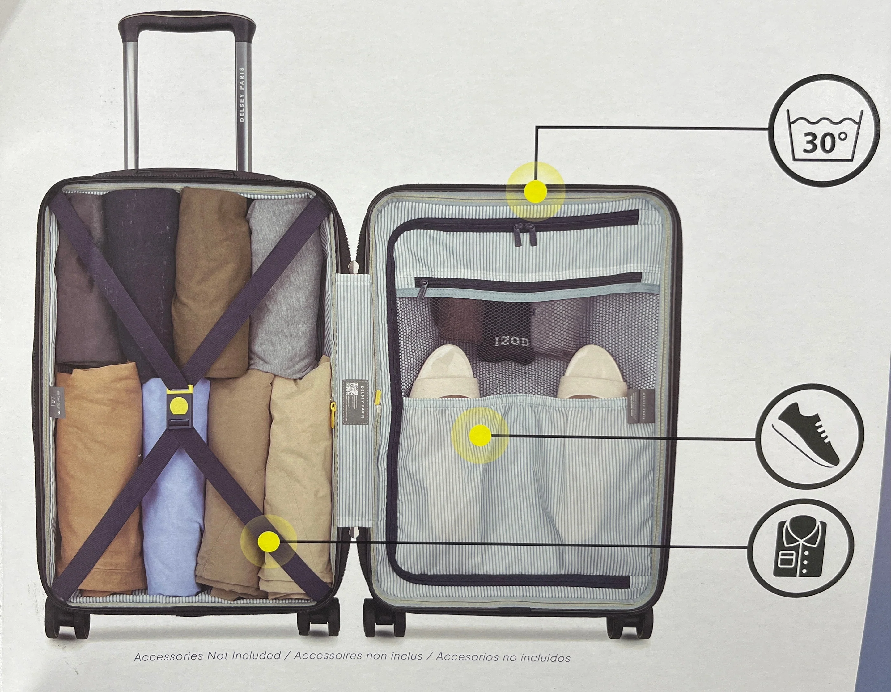 Delsey Paris Black Hardside Luggage Set - Image 3