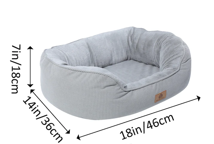 Sage Dog Bed,Small, Solid Weave Cuddler, 18-Inch - Image 2