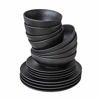 NEW - Over & Back Stonewear Dinnerwear 16 Piece Set