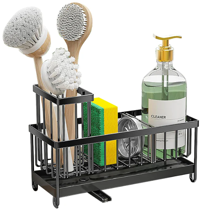 Stainless Steel Kitchen Sink Caddy Organizer Sponge Holder - Image 2