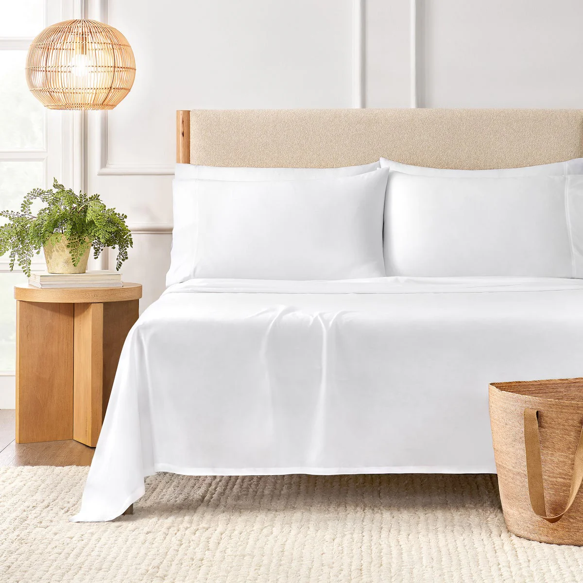 NEW - Purely Organic 300 Thread Count 6-piece 100% Turkish Organic Cotton Sheet Set - Image 2