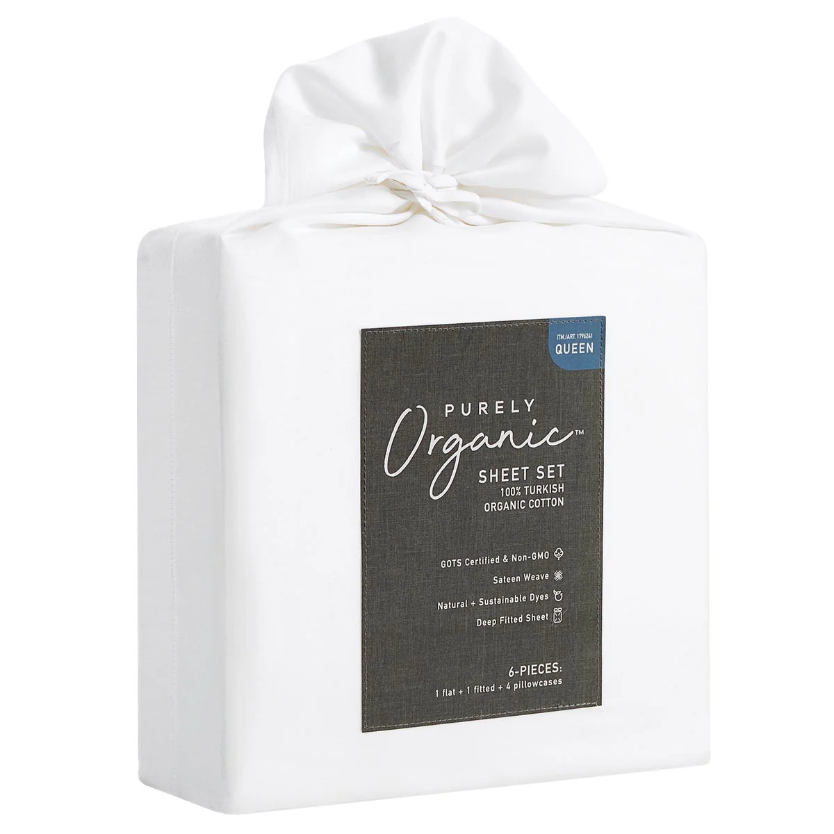 NEW - Purely Organic 300 Thread Count 6-piece 100% Turkish Organic Cotton Sheet Set - Image 6