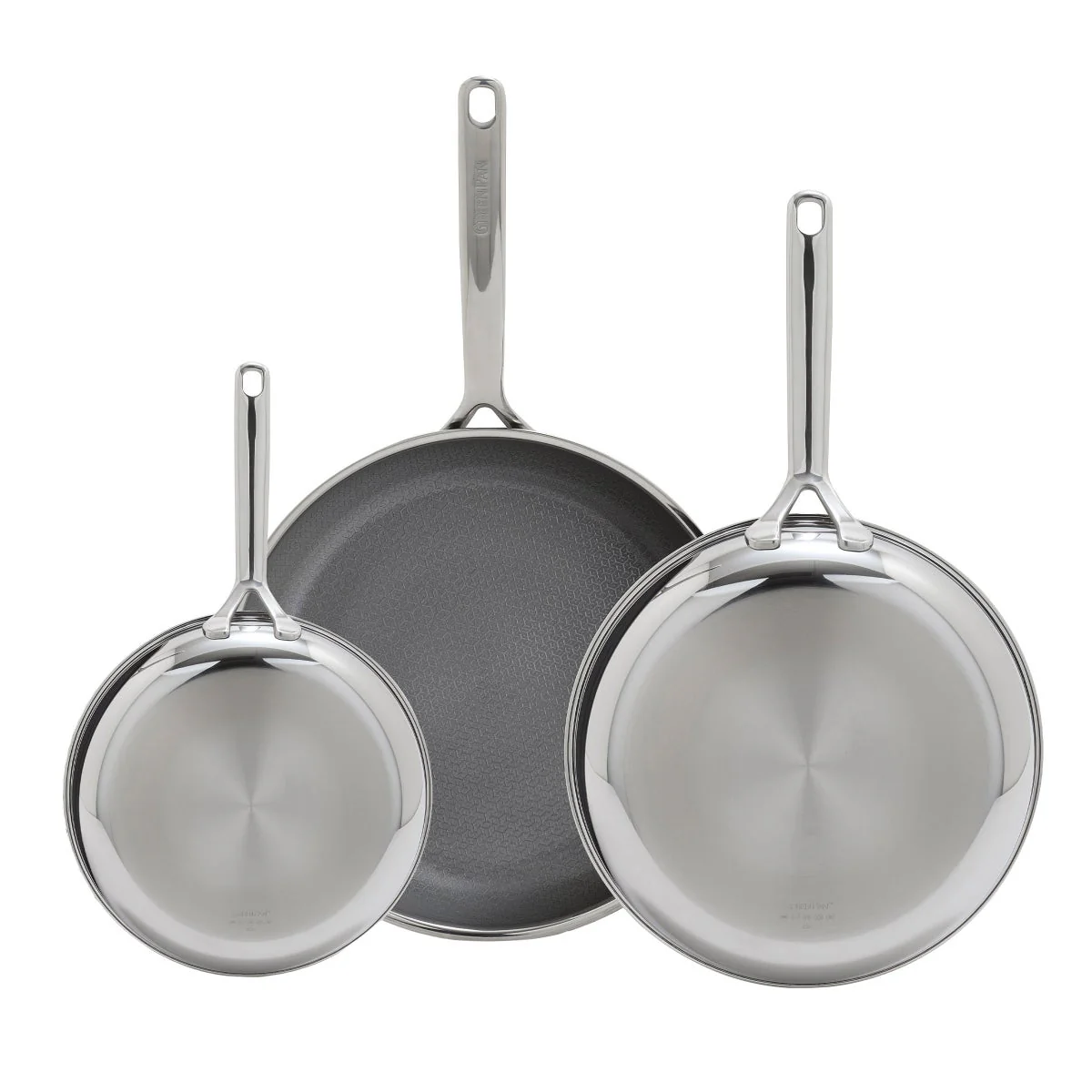 NEW - GreenPan Spectra Diamond 3-piece Frypan Set - Image 2