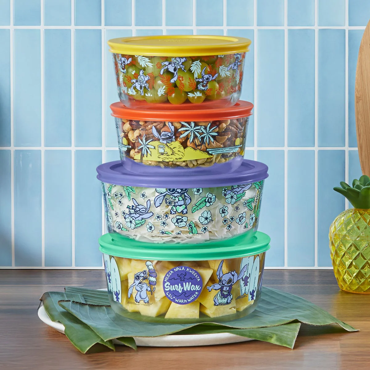 Pyrex 8-piece Decorated Glass Food Storage Set - Image 2