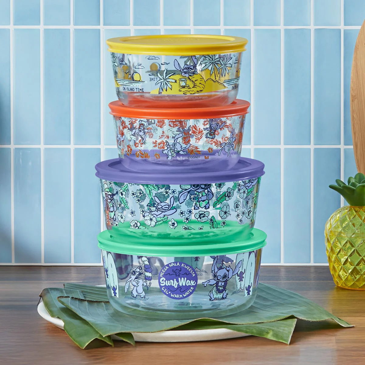 Pyrex 8-piece Decorated Glass Food Storage Set - Image 7