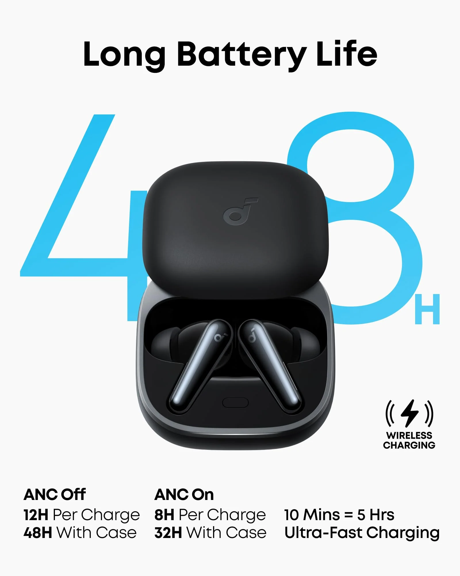 soundcore Liberty 5 by Anker, Noise-Cancelling Wireless Earbuds, 2x Stronger Voice Reduction, Real-Time Adaptive Noise Cancellation, Fast Charging, Dolby Audio, 6-Mic AI Clear Calls, Long Battery Life - Image 3