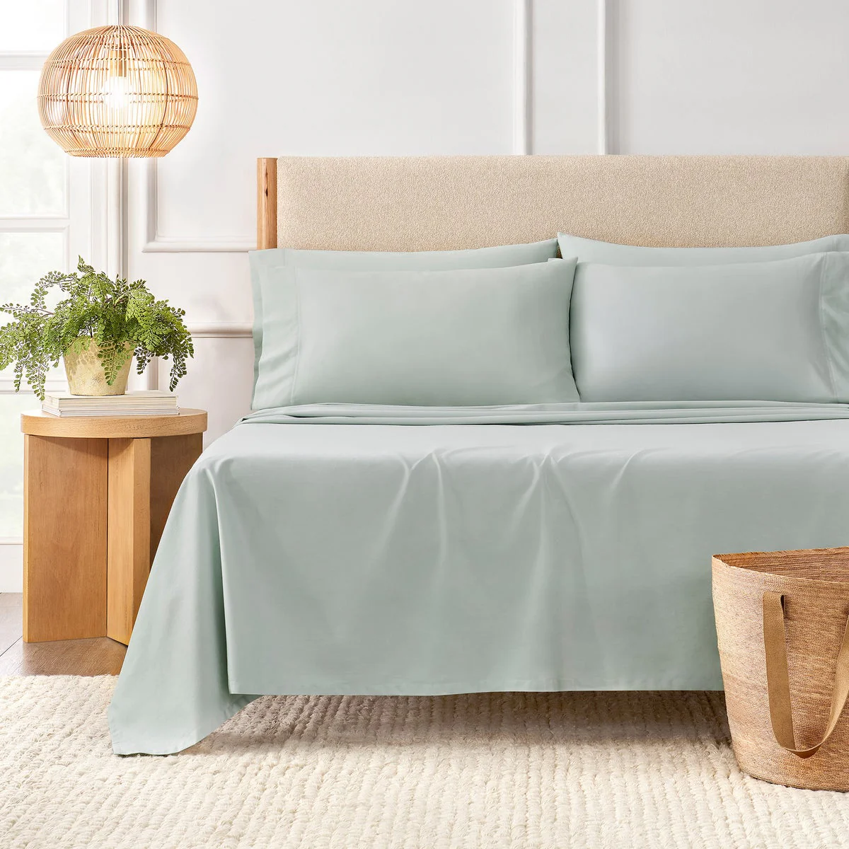 Purely Organic KING 300 Thread Count 6-piece 100% Turkish Organic Cotton Sheet Set - Image 2