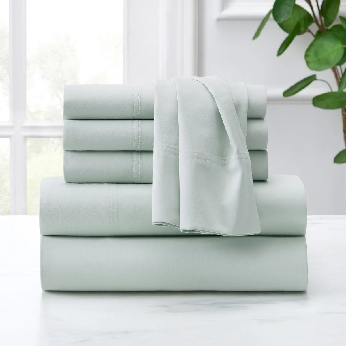 Purely Organic KING 300 Thread Count 6-piece 100% Turkish Organic Cotton Sheet Set - Image 5