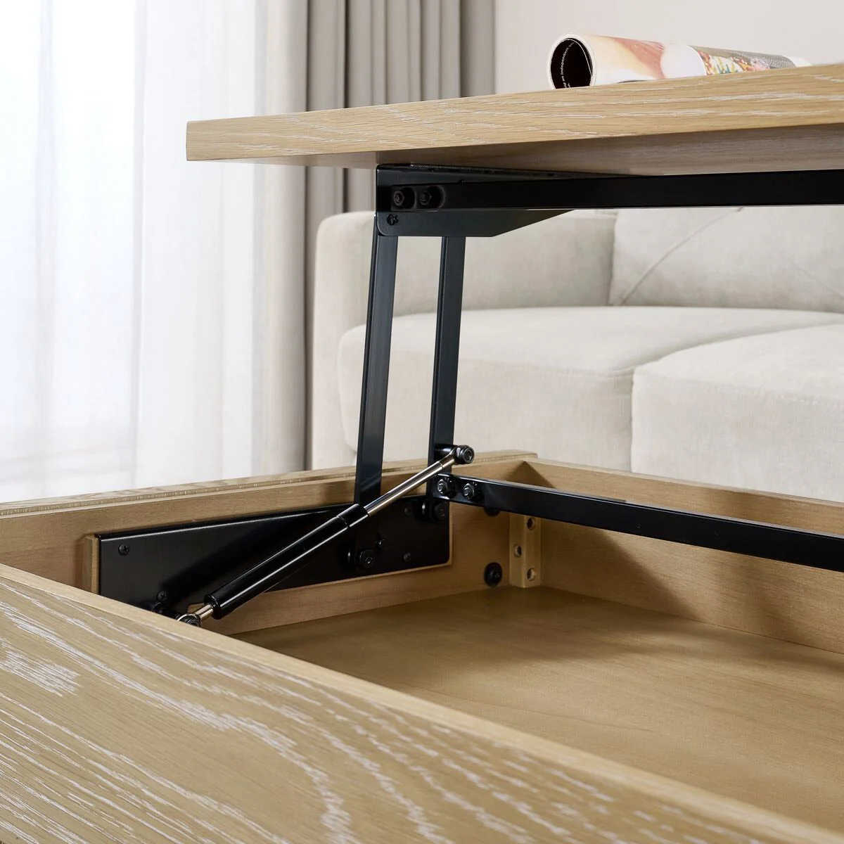 Whitlee Lift-Top Coffee Table, Natural - Image 5