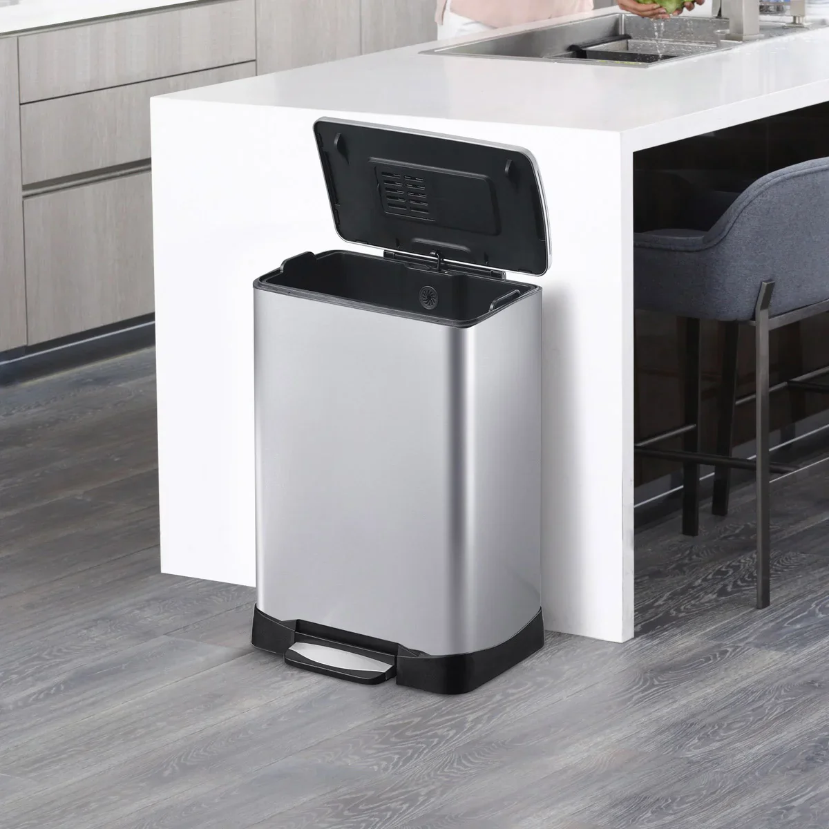 NEW - Neocube 50 Liter Stainless Steel Trash Can - Image 3