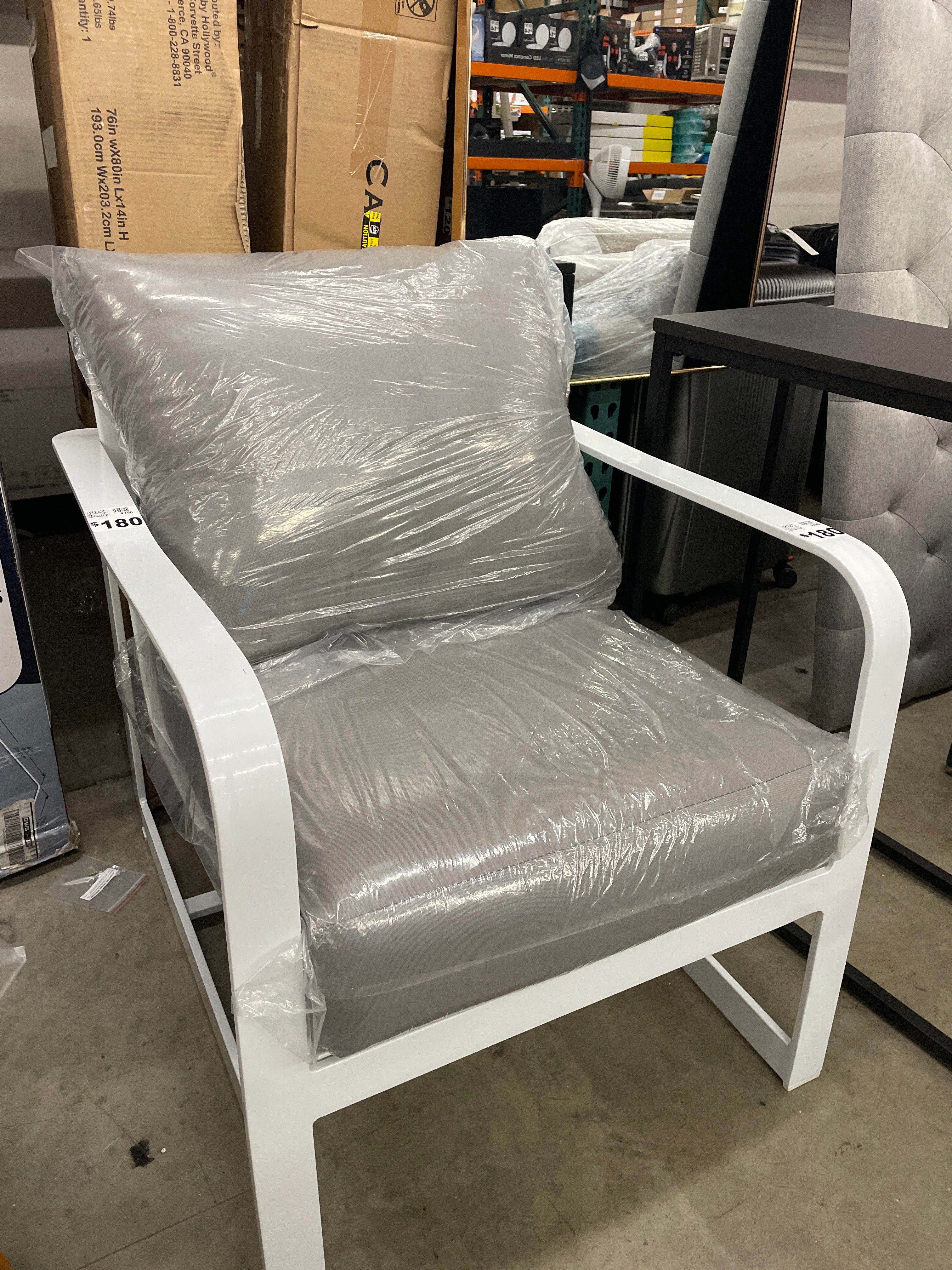 Elle Decor Modern Outdoor Patio Modular Furniture Collection, Arm Chair - Image 2