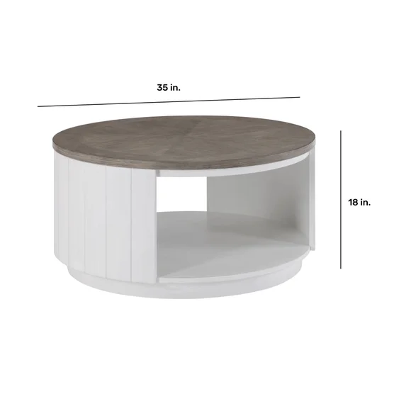 Flexsteel Melody 35” Round Coffee Table - Image 2