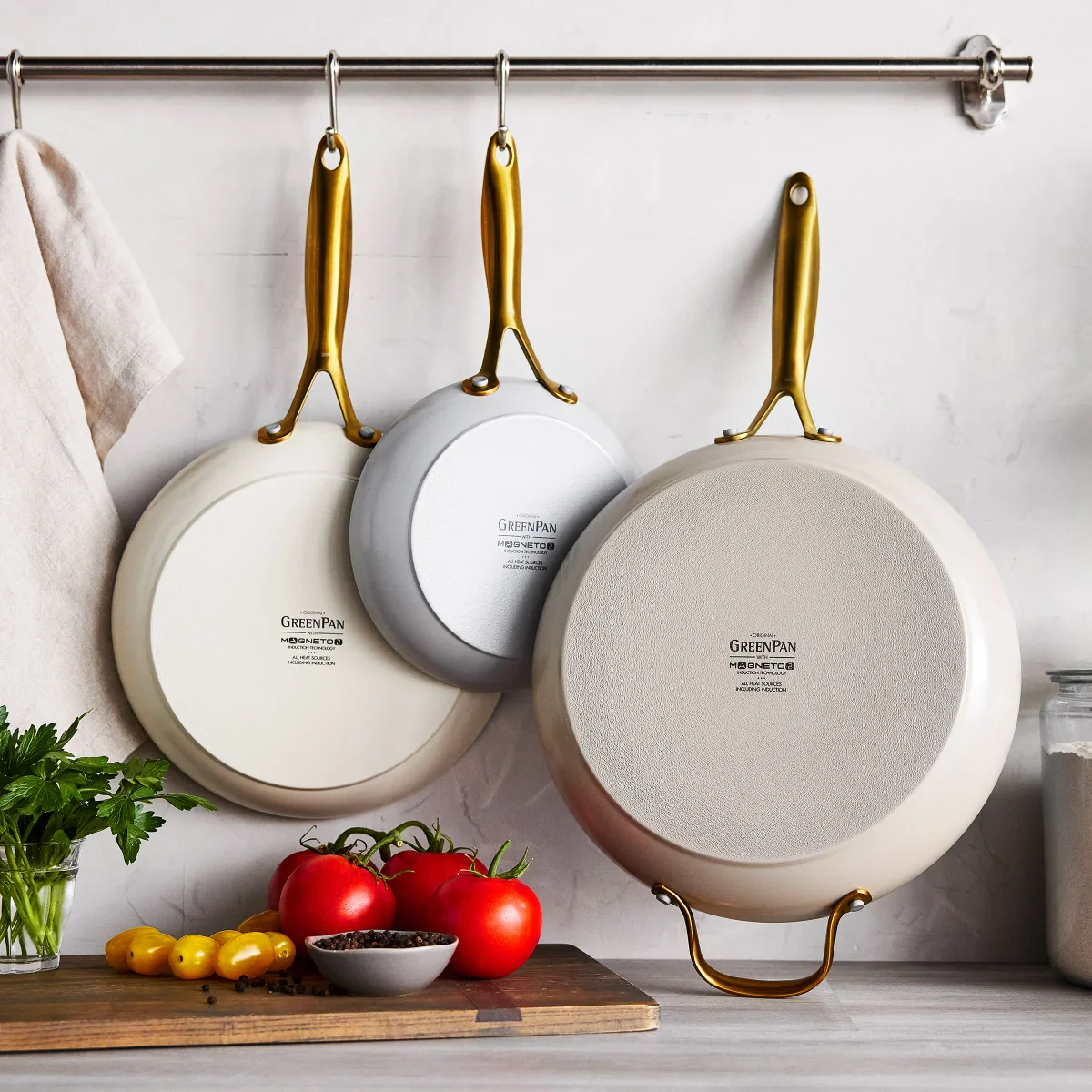 GreenPan Jewel Pro Ceramic Non-Stick 3-piece Fry Pan Set - Image 2