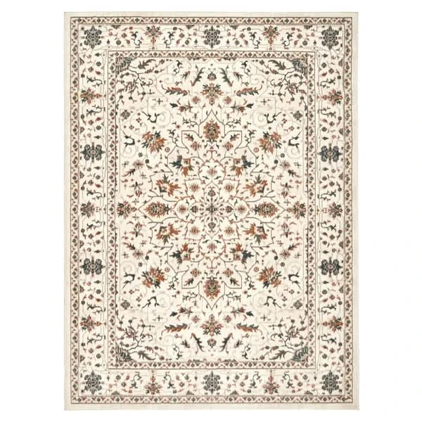 Hampton Court Area Rug Collection, Pienza Ivory, Rug Size: 5 ft. 3 in. x 7 ft. - Image 6