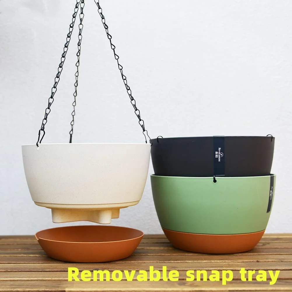 Modern Hanging Planter Pot – Indoor & Outdoor with Drainage - Image 3