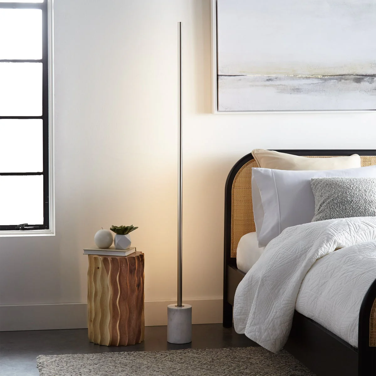 Stellar Marble Base LED Floor Lamp - Image 2
