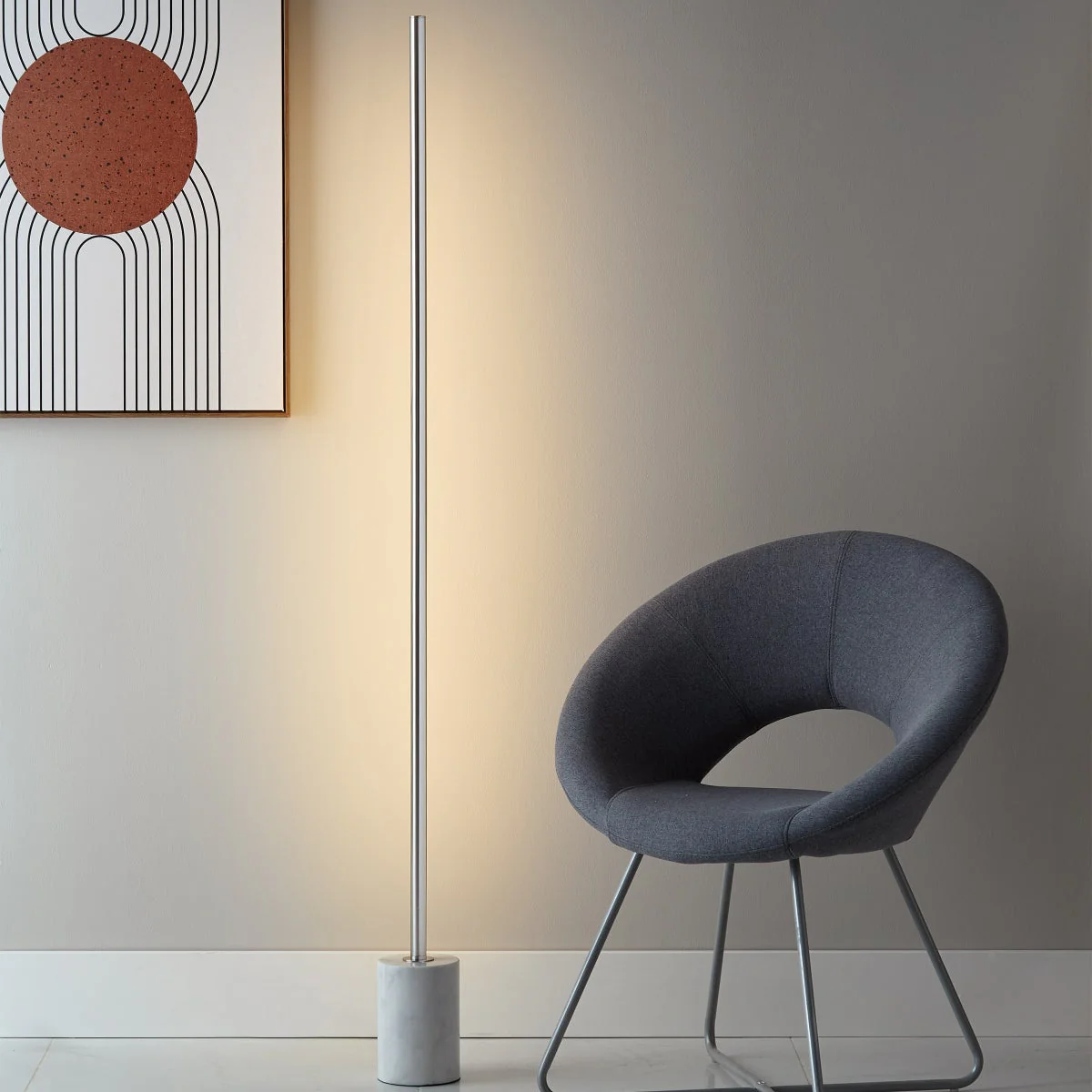 Stellar Marble Base LED Floor Lamp - Image 5