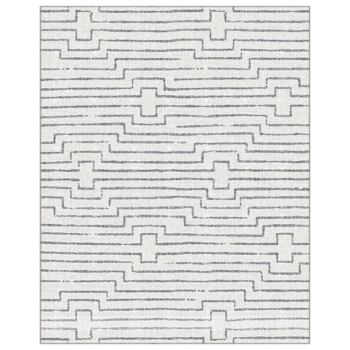 Apache Chenille Area Rug  Modern Gray, 8' x 10' - Image 5