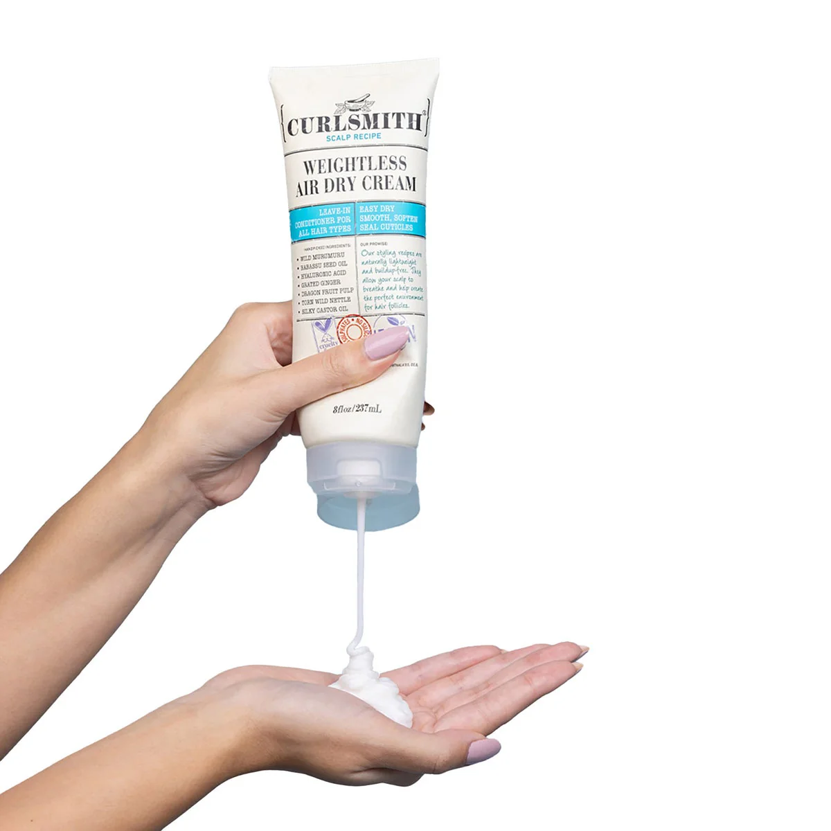 Curlsmith Weightless Air Dry Cream, 8 fl oz + Hydro Style Flexi Jelly, 8 fl oz Set - Image 3