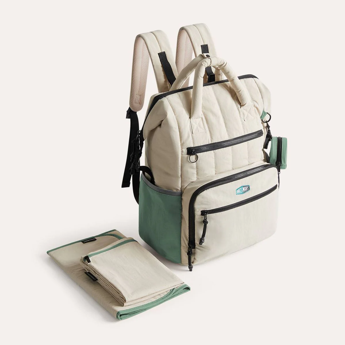 Bagsmart 25L Walker Featherlight Travel Diaper Backpack - Celadon - Image 3