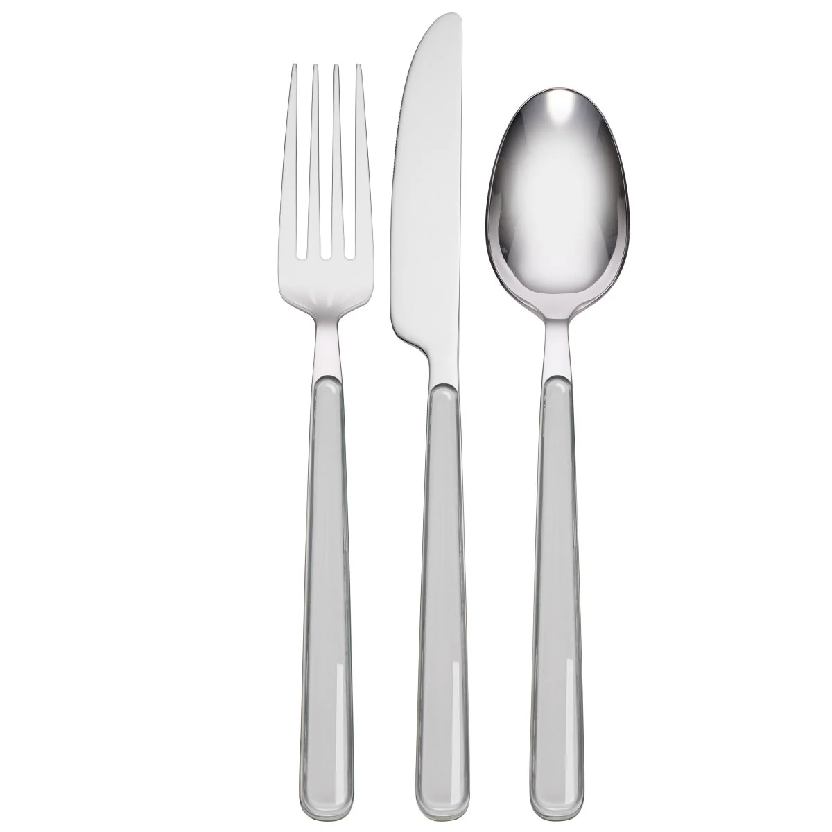Oneida 24-piece Flatware Set with Caddy - Gray - Image 3