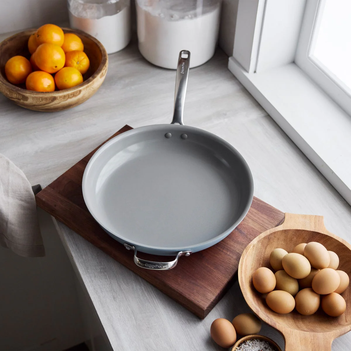 GreenPan The Big Fry 14” Pan with Helper Handle - Image 6