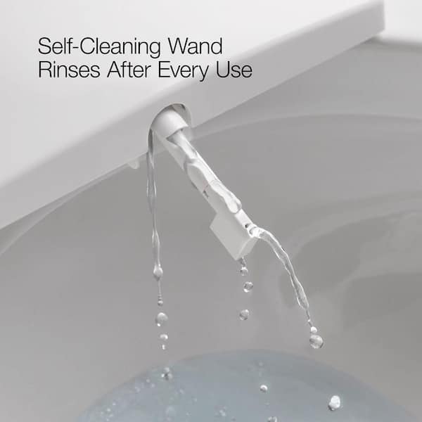NEW - KOHLER Pure Wash E880 Electric Bidet Seat for Round Toilets with Remote Control in White - Image 5