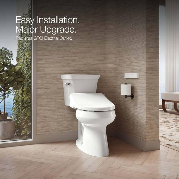 NEW - KOHLER Pure Wash E880 Electric Bidet Seat for Round Toilets with Remote Control in White - Image 6