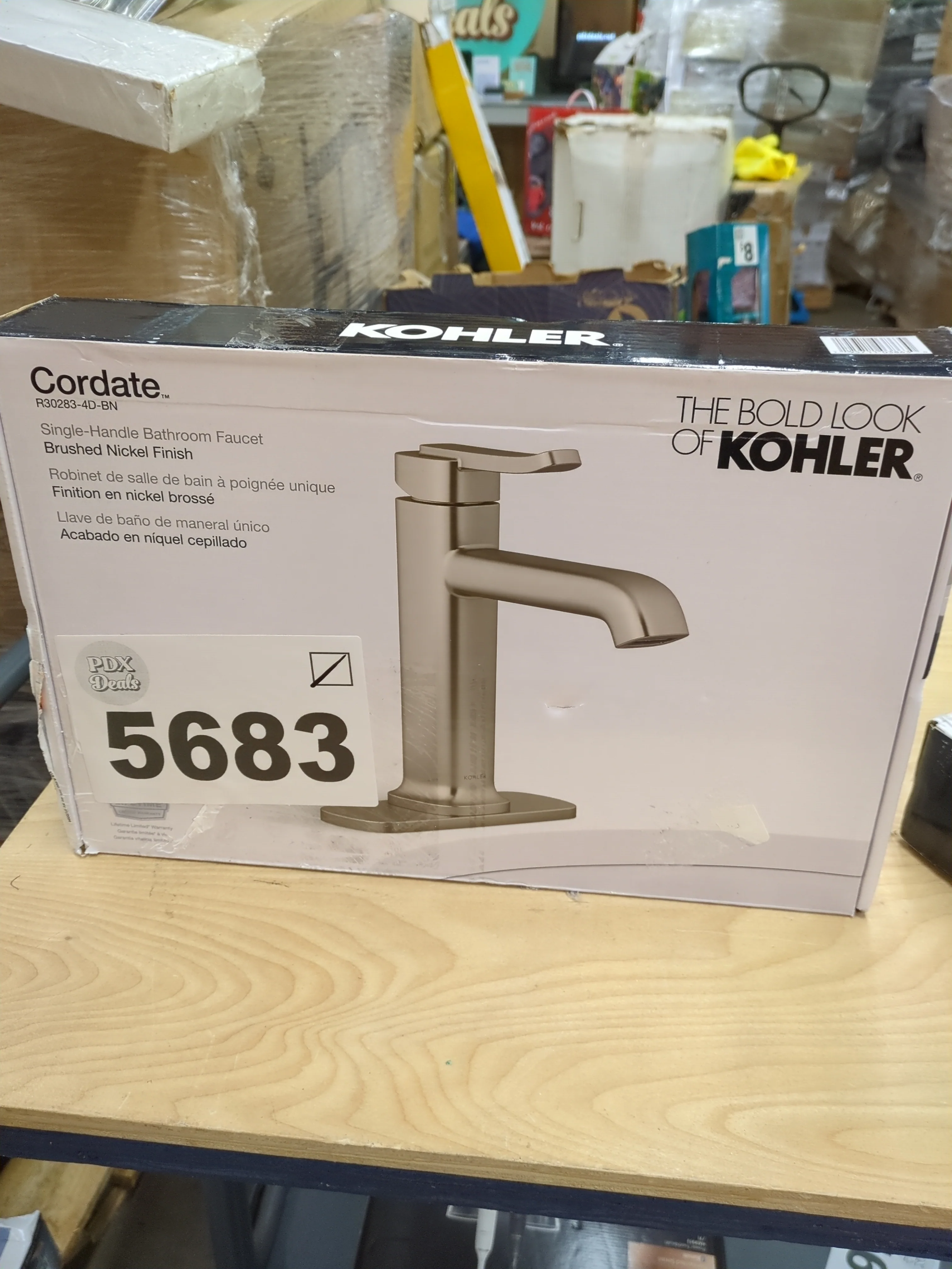NEW - Kohler Cordate, Brushed Nickel Single-handle Bathroom Faucet - Image 5