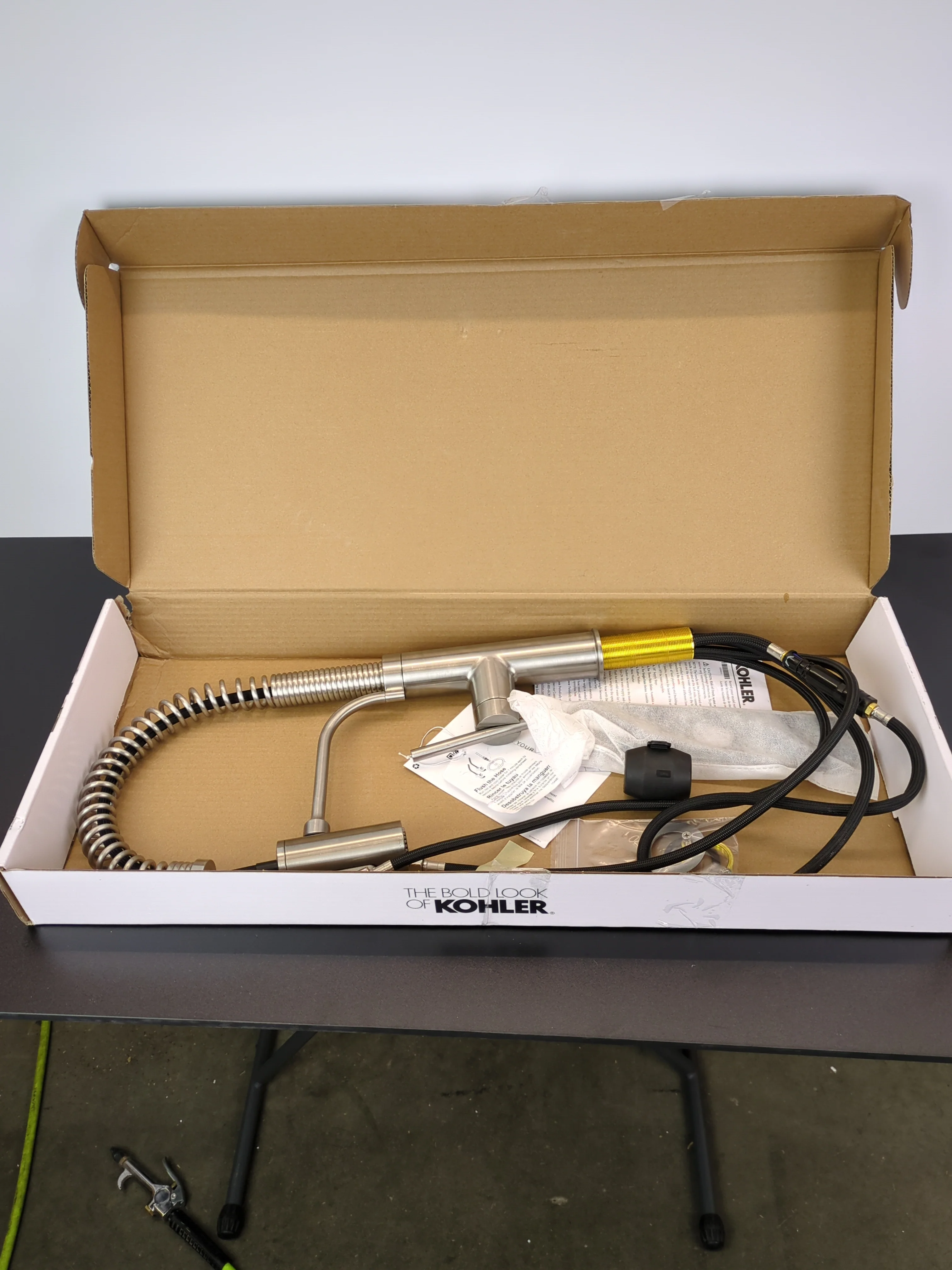 Kohler Provo Stainless Steel Semi-Pro Kitchen Faucet - Image 4
