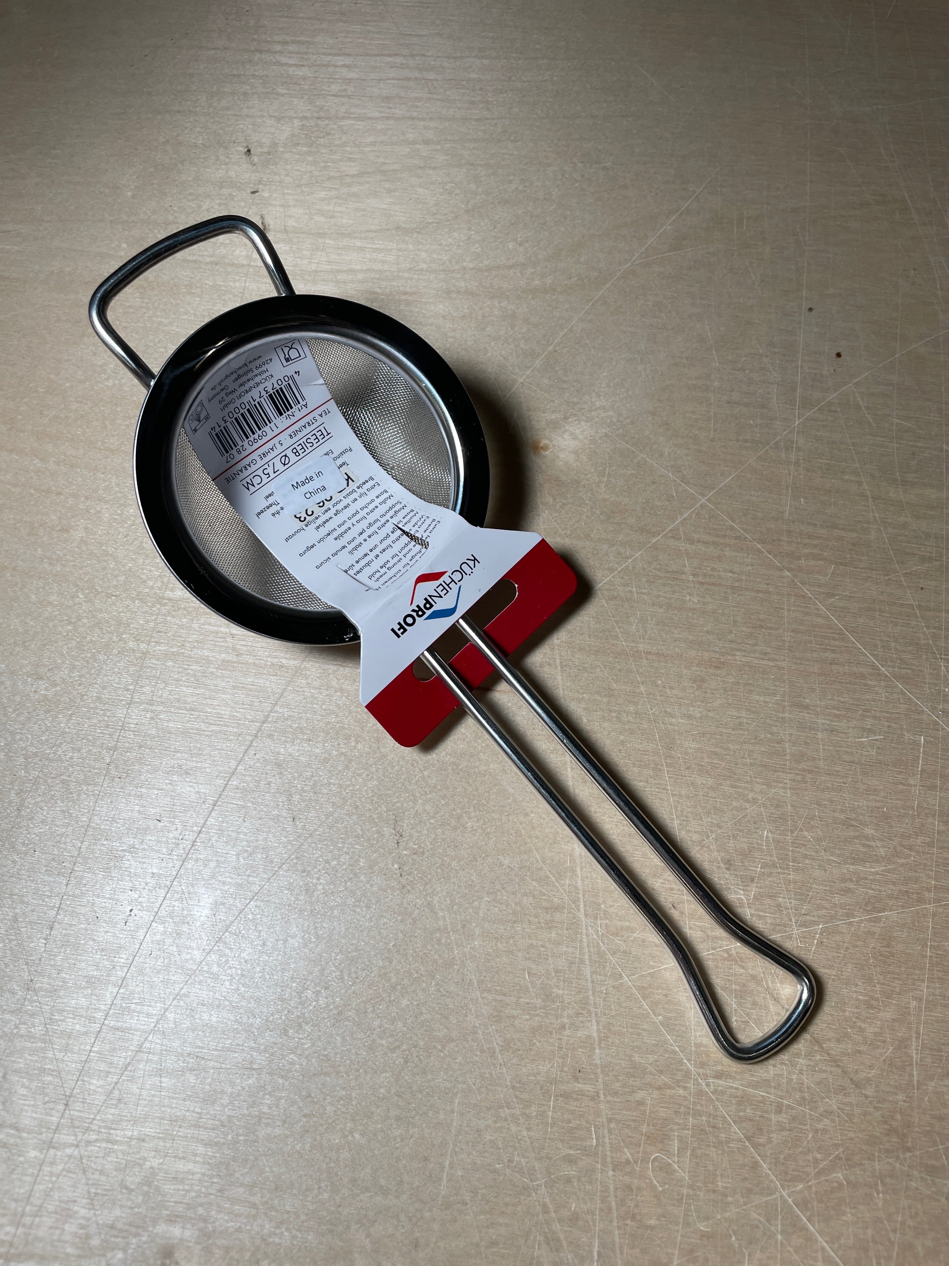 Kuchenprofi Classic Heavy Duty Fine Mesh Strainer, Stainless Steel, 3-Inch Diameter - Image 2