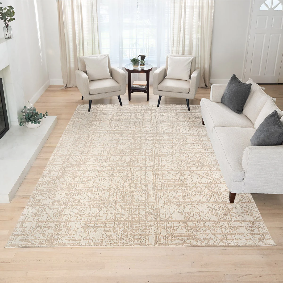 Karma Rug Collection, Riona Ivory
