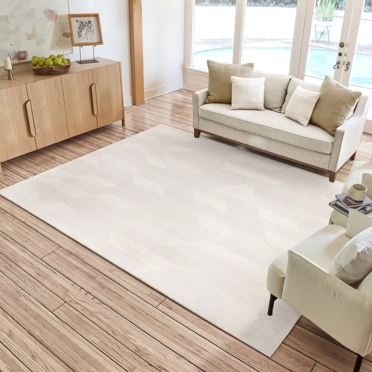 Helios Area Rug Collection, Emile Cream, 7 ft. 10 in. x 10 ft.